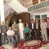 مدیر حج و زیارت استان یزد با یکی از جانباز قطع نخاعی حج 93 دیدار کرد