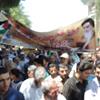 مدیر و کارکنان حج و زیارت استان یزد همراه با کارگزاران زیارتی در راهپیمائی روز قدس شرکت کردند