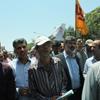 مدیر و کارکنان حج و زیارت استان یزد همراه با کارگزاران زیارتی در راهپیمائی روز قدس شرکت نمودند