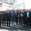 حضور مدیر، کارکنان حج وزیارت استان یزد  در راهپیمائی 22 بهمن ماه 
