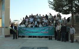 تجدید بیعت کارگزاران زیارتی استان یزد با سومین شهید محراب و دفاع مقدس