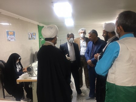 بازدید مدیر حج و زیارت استان یزد از کارگاه تولید ماسک 