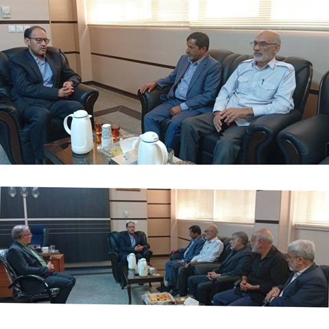 دیدار دبیر کانون‌های خدمت رضوی استان یزد با مدیر حج و زیارت استان
